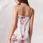 Дамска Сатенена пижама с потник Lormar Look 2562