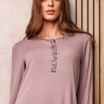Дамска Нощница с дълъг ръкав Lormar Day 3809