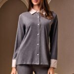 Дамска Пижама с копчета Lormar London 3836