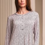 Дамска Нощница с дълъг ръкав Lormar Paris 3853