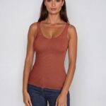 Дамски Потник от Вълна и Коприна EGI 1492 - Теракота (Ruggine)