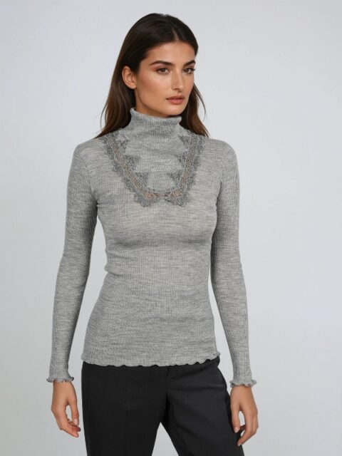 Дамска Блуза от Вълна и Кашмир с Поло Яка EGI 25145