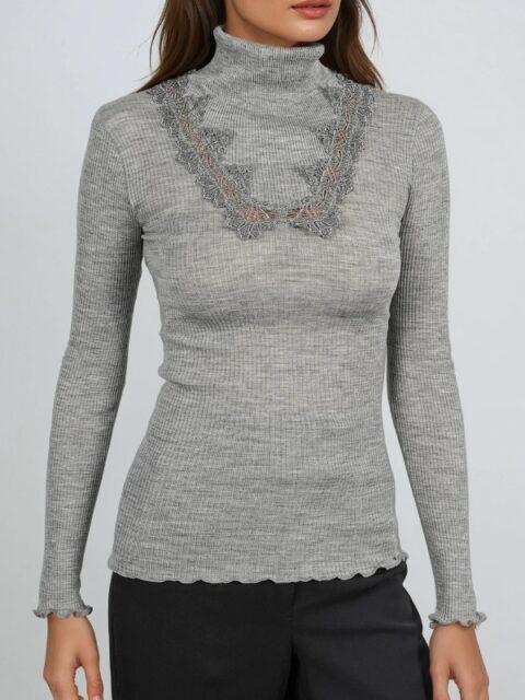 Дамска Блуза от Вълна и Кашмир с Поло Яка EGI 25145