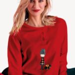 Дамска Памучна Пижама Infiore London XMAS 2855