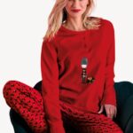 Дамска Памучна Пижама Infiore London XMAS 2855