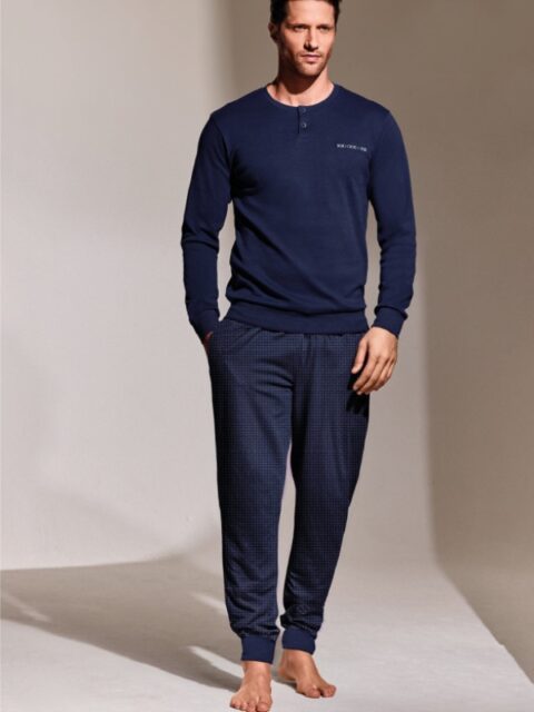 Мъжка Памучна Пижама с дълъг ръкав InfioreUomo Dandy 2977