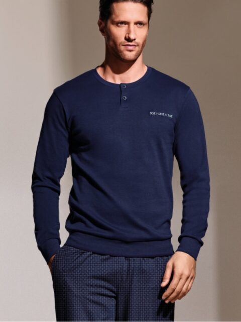 Мъжка Памучна Пижама с дълъг ръкав InfioreUomo Dandy 2977