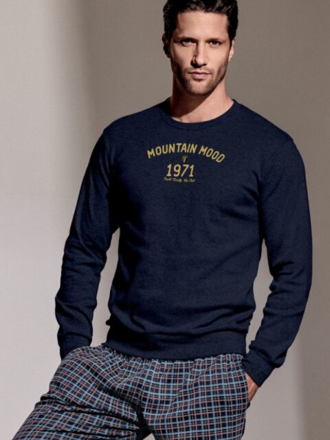 Мъжка Памучна Пижама с дълъг ръкав InfioreUomo Mountain 2983