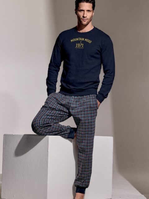 Мъжка Памучна Пижама с дълъг ръкав InfioreUomo Mountain 2983