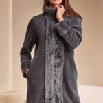 Дамски Поларен Халат Lormar Svezia 3876 - Сив