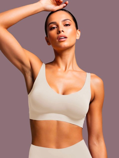 Безшевен Сутиен тип Бюстие Lormar Touch - Екрю