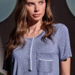 Дамска Пижама с къс ръкав Lormar Blogger 4050