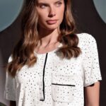 Дамска Пижама с къс ръкав Lormar Blogger 4050
