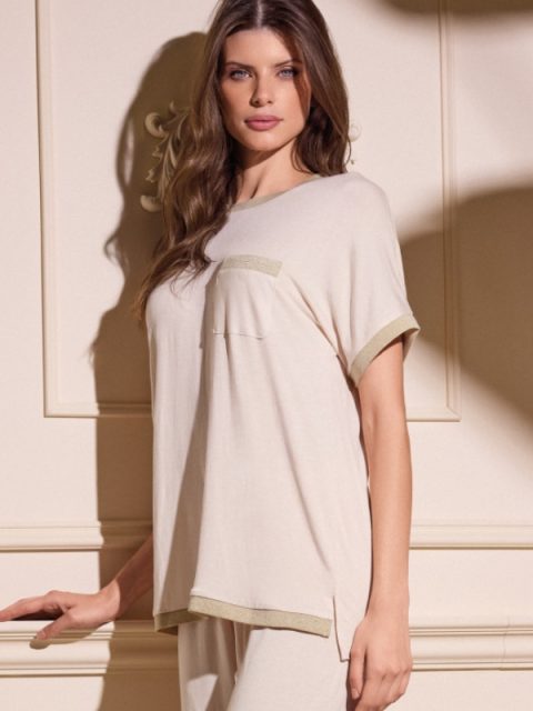 Дамска Пижама с къс ръкав Lormar Daytime 4060