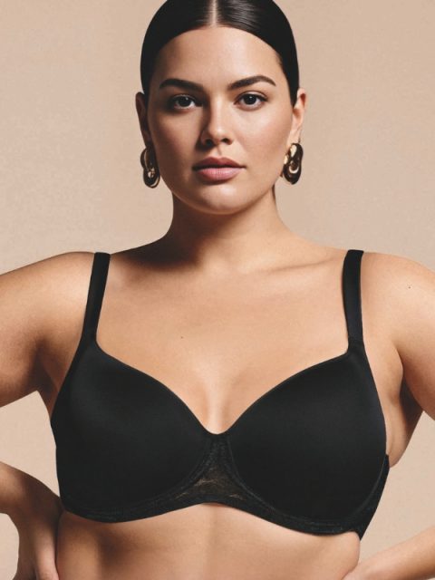 Сутиен със Spacer чашки Lormar Icona - Черен