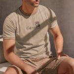 Мъжка Памучна Пижама с къс ръкав InfioreUomo Go Surf 4259