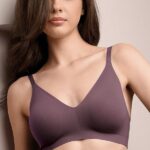 Безшевен Сутиен тип Бралет Lormar Pure - Тъмнолилав
