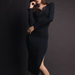Домашна Рокля Lormar Couture 4386 - Черен